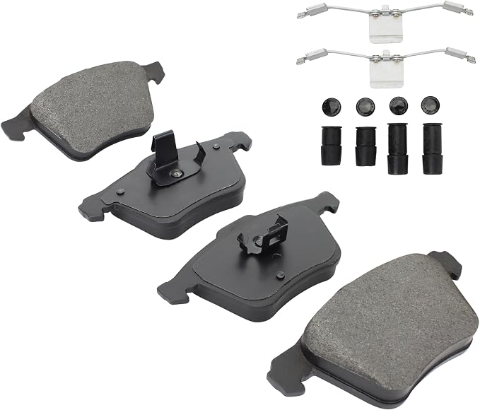 Premium Semi-Metallic Front Brake Pads Compatible - Image 2