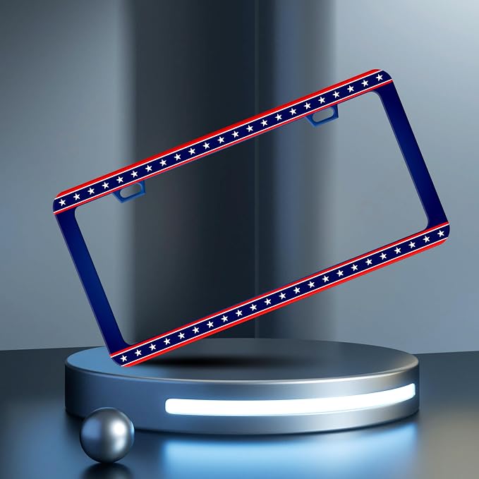 American Flag License Plate Frame United States Flag License Plate Frames - Image 2