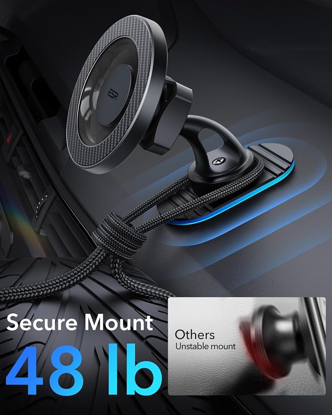 ESR for MagSafe Car Mount, Magnetic Car Phone Holder Mount, Air Vent/Dashboard - Image 7