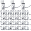 Moxweyeni 100 Pcs Heavy Duty Slatwall Panel Hooks Hanging Metal Slat Wall by Moxweyeni