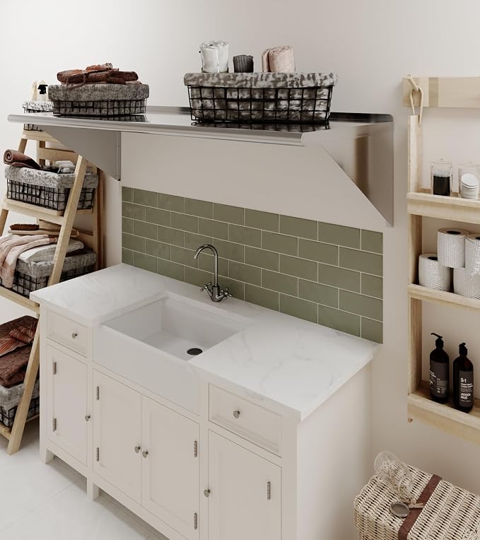 AmGood 60" Long X 24" Deep Stainless Steel Wall Shelf | NSF Certified | - Image 9