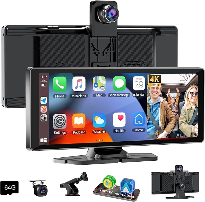 Carplay Screen for Car, 10.26" HD Car Stereo for Apple Carplay & Android Auto by Accfly