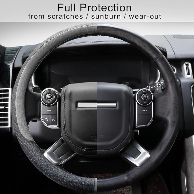 COFIT Breathable Car Steering Wheel Cover 16 inch Auto Universal Leather Wrap - Image 5