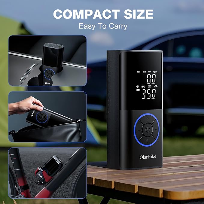 OlarHike Tire Inflator Portable Air Compressor, Long Range Battery-Powered - Image 10