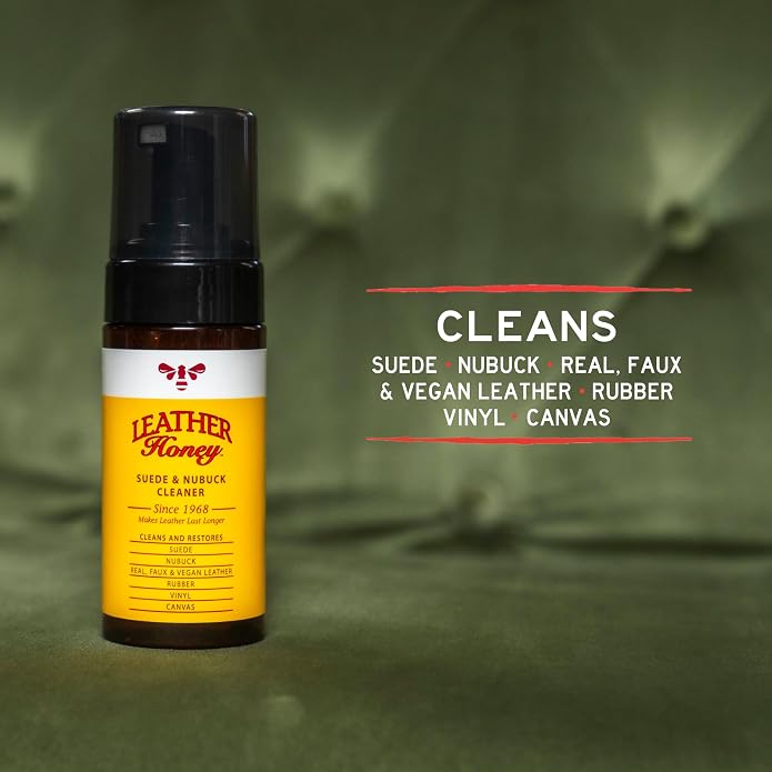 Leather Honey Suede & Nubuck Care Kit: Cleaner, Suede Brush & Eraser: Clean - Image 4