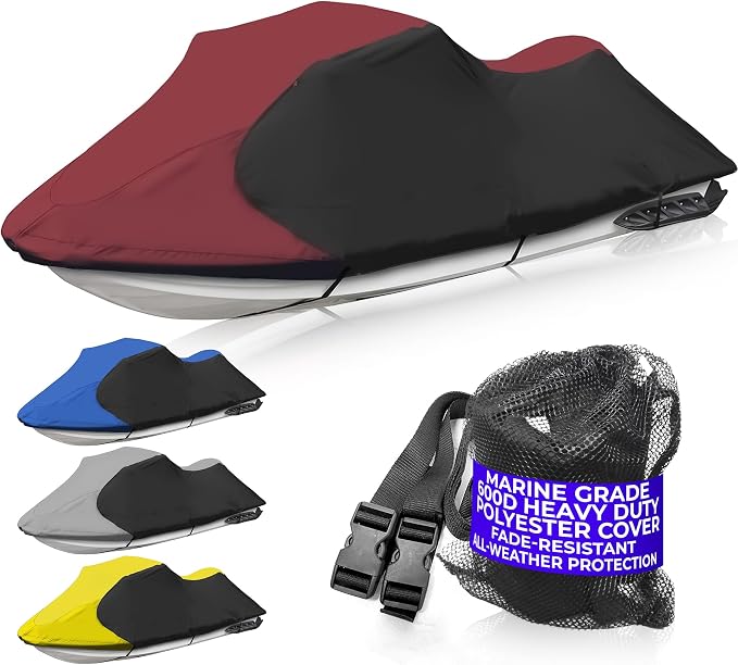 Trailerable Stand-up Jet Ski Cover, Waterproof Marine Grade 600D Heavy Duty by JETPROTorchLighter