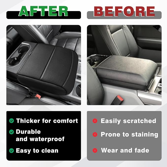 Muslogy Center Console Armrest Cover Compatible - Image 6