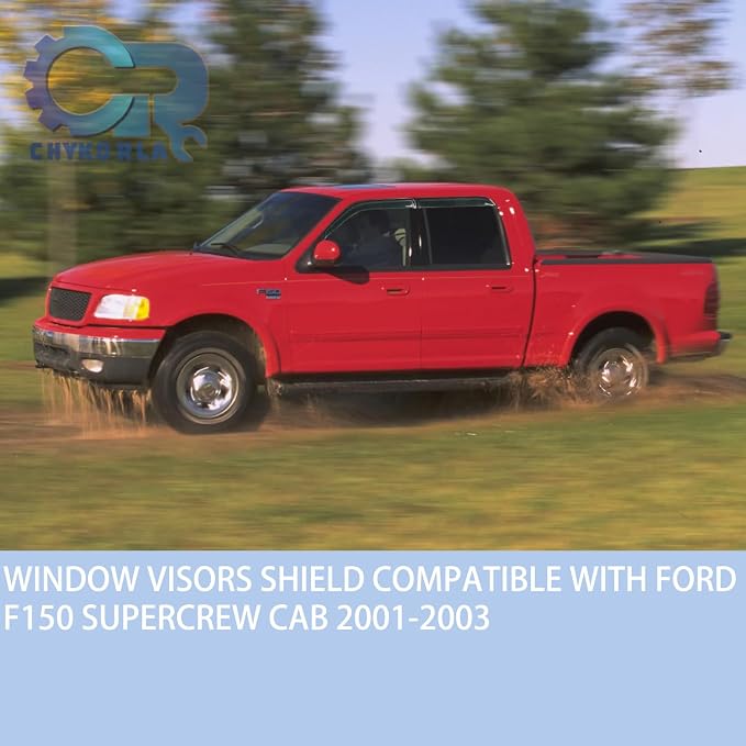 4PCS Window Rain Guards Shield Fit - Image 3