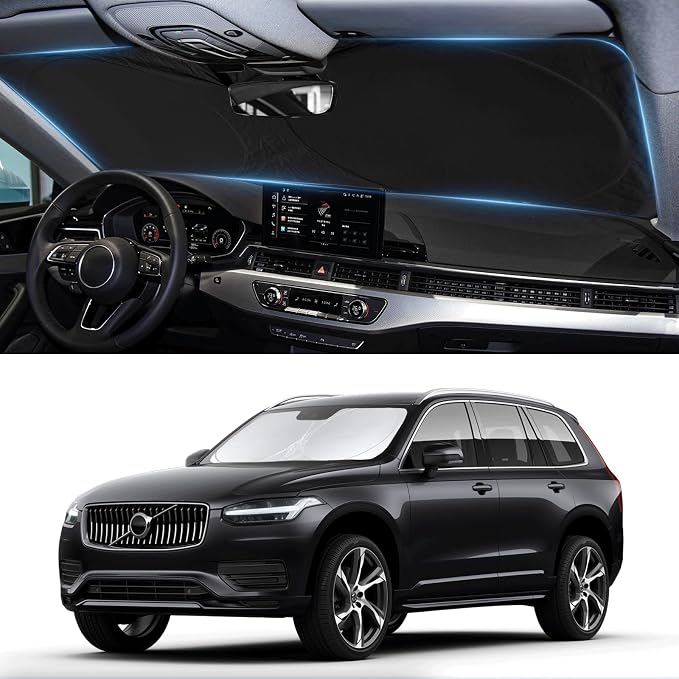 Custom Fit XC90 Windshield Sunshade by INSAUTO