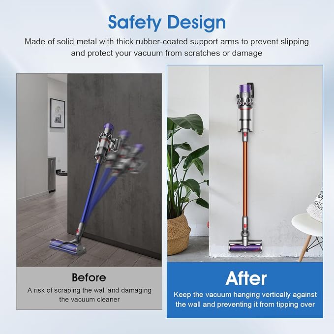 2 Pack Easy Access Cordless Vacuum Wall Mount Holder – Heavy Duty Metal Wall - Image 6