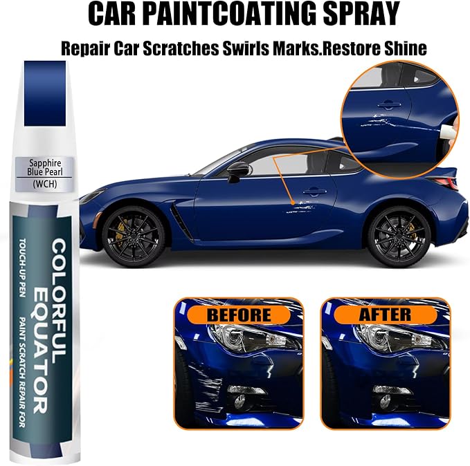Sapphire Blue Pearl Touch Up Paint Compatible - Image 3