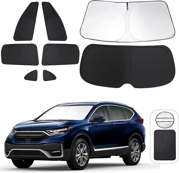 TINGLU Window Shades for Honda CR-V CRV 2017-2022 Accessories Car Side Full by TINGLU