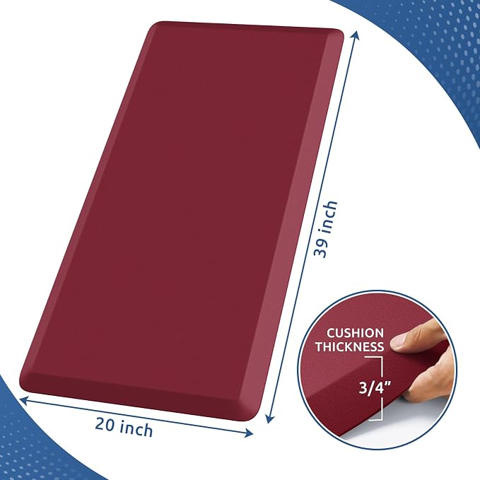KitchenClouds Kitchen Mat Cushioned Anti Fatigue Rug 20"x39" Waterproof - Image 2