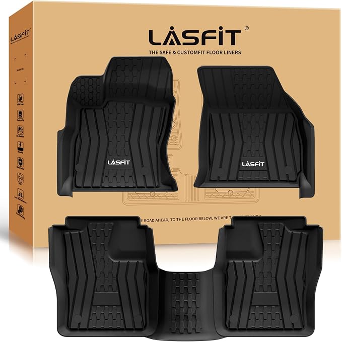 LASFIT Floor Mats Fit for Lincoln Continental 2020 2019 2018 2017, All Weather by LASFIT