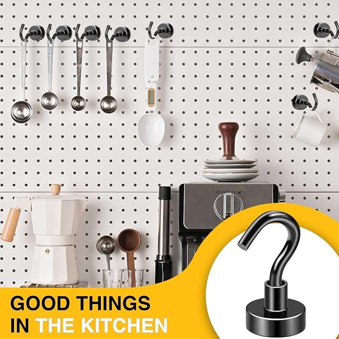 DIYMAG Magnetic Hooks, 30Lbs Facilitate Hook Neodymium Magnet Hooks - Image 4