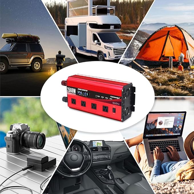2500W Power Inverter 24V to 110V/120V DC to AC - Image 7
