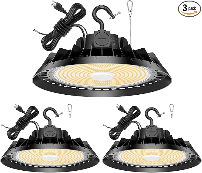 3Pack LED High Bay Lights, 240W UFO High Bay LED Shop Lights, 36000LM by BBESTLED