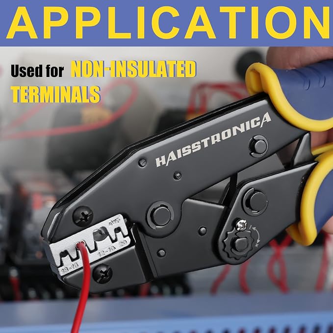 Haisstronica Crimping Tool for Non-Insulated Open Barrel Terminals Receptacles - Image 5