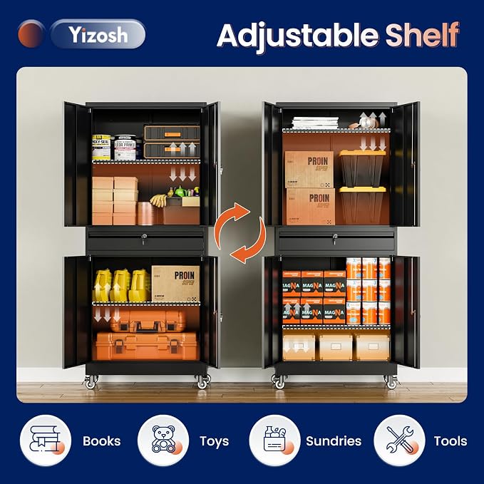 Yizosh Metal Garage Storage Cabinet - Image 5