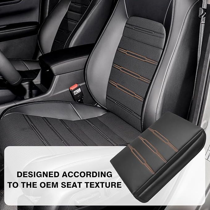 Muslogy Center Console Cover Extra Thick Armrest Pad Compatible - Image 4