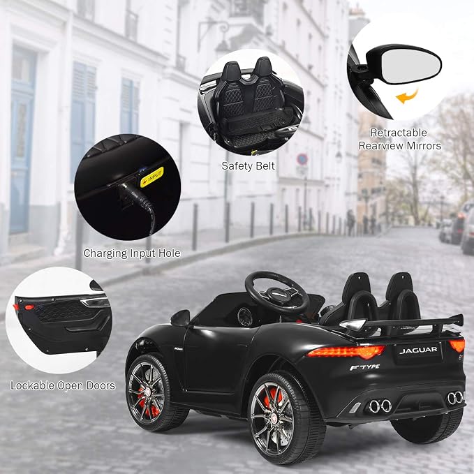 Costzon Ride on Car, 12V Licensed Jaguar F-Type SVR Battery Powered Kids' - Image 5
