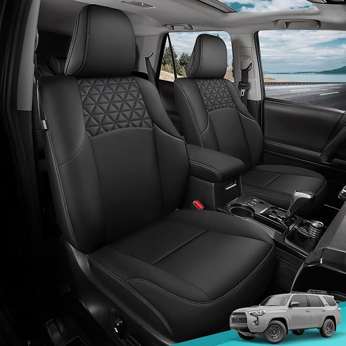 Seat Covers for Toyota 4Runner 2011-2024, Faux Leather Car Seat Cover Full Set - Image 8