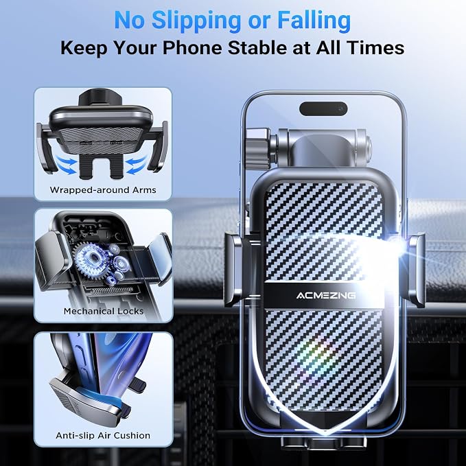 3-in-1 Car Phone Holder 360° Adjustable Car Phone Mount, Cell Phone Holders - Image 4