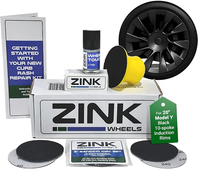 Premium Tesla Wheel Curb Rash Repair Kit by ZinkWheels
