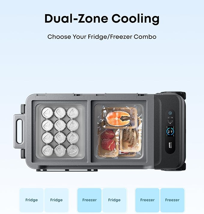 Anker SOLIX EverFrost 2 58L Cooler, 61 qt Car Refrigerator, Electric Cooler - Image 7