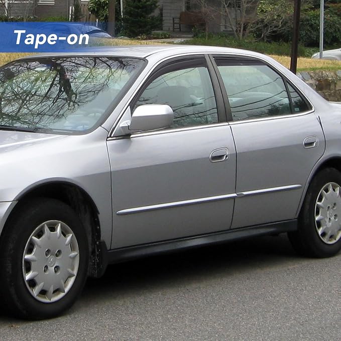 Window Visors Rain Guards for 1998 1999 2000 2001 2002 Honda Accord, - Image 3