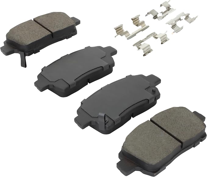 Premium Semi-Metallic Front Brake Pads Compatible - Image 2