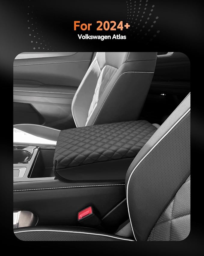 CDEFG for Volkswagen Atlas 2024 2025 Center Console Cover Armrest Box Cover for - Image 2