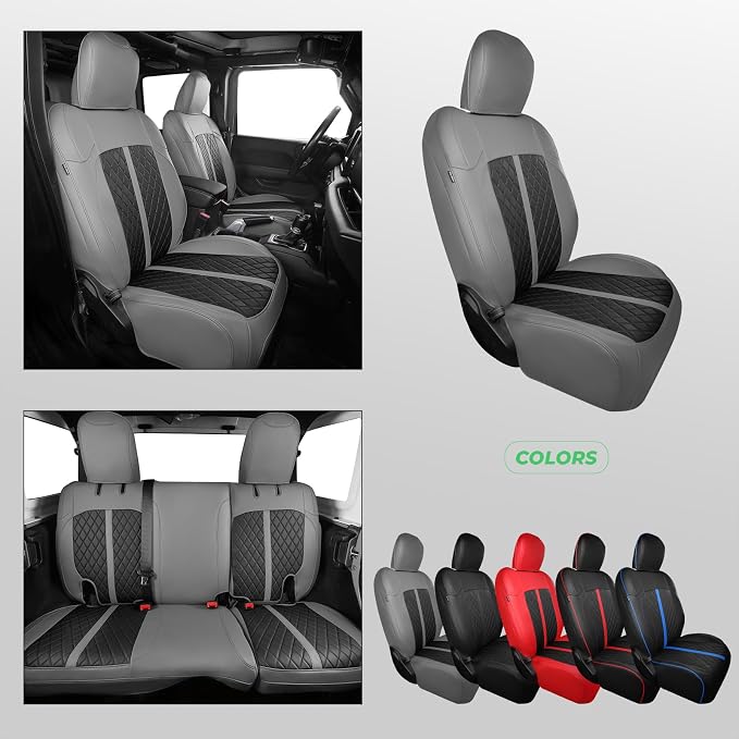 for Jeep Wrangler Seat Covers 4Door JK 2013 2014 2015 2016 2017, Custom Fit Car - Image 8