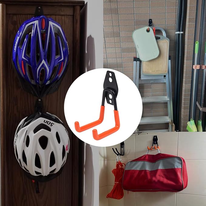 Heavy-Duty Garage Hooks -4 Pack Type small J - Image 7
