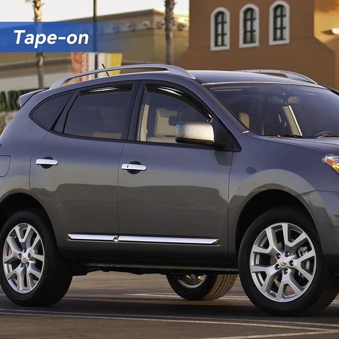 Window Visors Rain Guards for 2009 2010 2011 2012 2013 Nissan Rogue, - Image 3