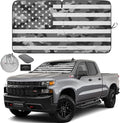 Autoamerics 1-Piece Windshield Sun Shade Gray Camo American Flag USA Design by AutoamericsUS