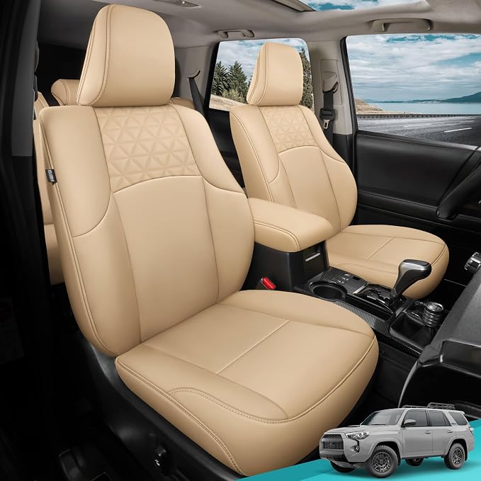Seat Covers for Toyota 4Runner 2011-2024, Faux Leather Car Seat Cover Full Set - Image 8