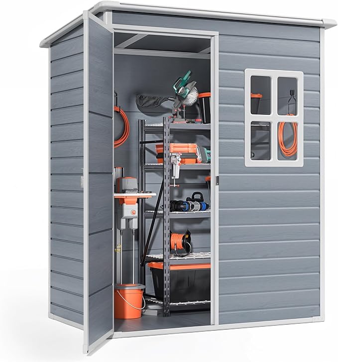 Gizoon 5x3 FT Outdoor Storage Shed - Image 2