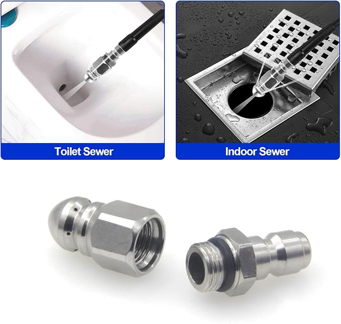 Pressure Washer Sewer Jetter Nozzle - Image 4