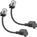Feekoon 2 Pack 3 Outlet Light Socket Adapter, Convert E26/E27 Bulb Socket to 3 by FEEKOON