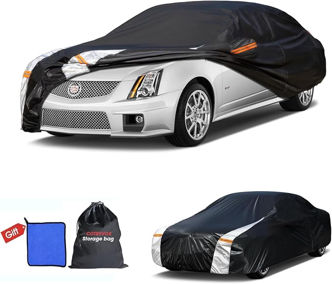 Cadillac CTS Car Cover 100% Waterproof All Weather, Gift by FocusonQualityServiceHear