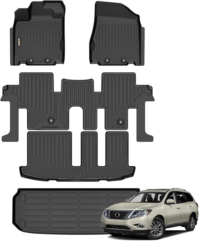 Binmotor-All Weather Floor Mats Cargo Liner Set by VisittheBinmotor
