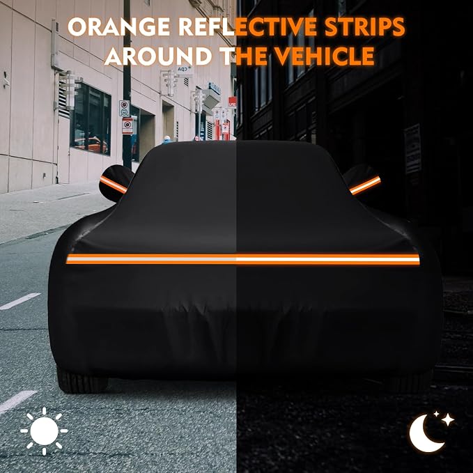 QUNSUNUS 6 Layer Car Cover for C3 Corvette 1968-1982 Waterproof All Weather - Image 7