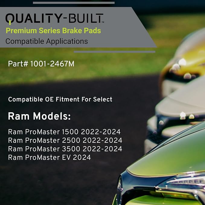 Premium Semi-Metallic Rear Brake Pads Compatible - Image 3