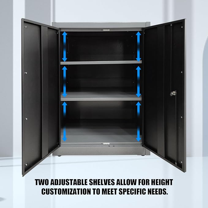JZD Garage Tool Cabinet Set, Included Rolling Chest, - Image 8
