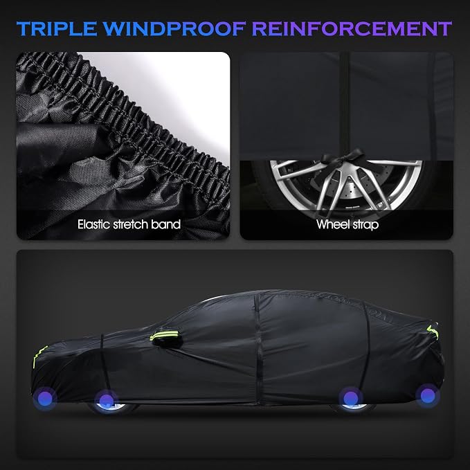 Car Cover Custom Fit for Toyota Corolla 2000-2025, Honda Civic 1991-2025 - Image 5
