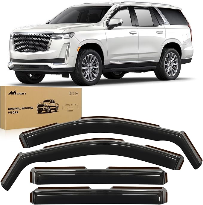Nilight in Channel Rain Guards for Chevy Tahoe/GMC Yukon/Cadillac Escalade 2021 by Nilight