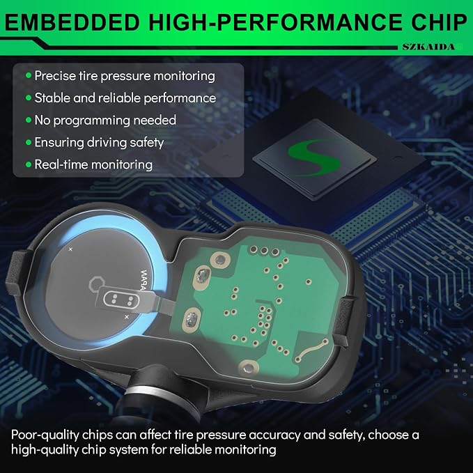 433MHz TPMS Sensors Pre-Programmed for:-Dodge Durango 2011-2015 Charger - Image 3