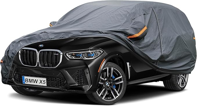 Premium Car Cover Custom Fit BMW X5, 16 Layers Heavy Duty Car Cover Waterproof by GUNHYI