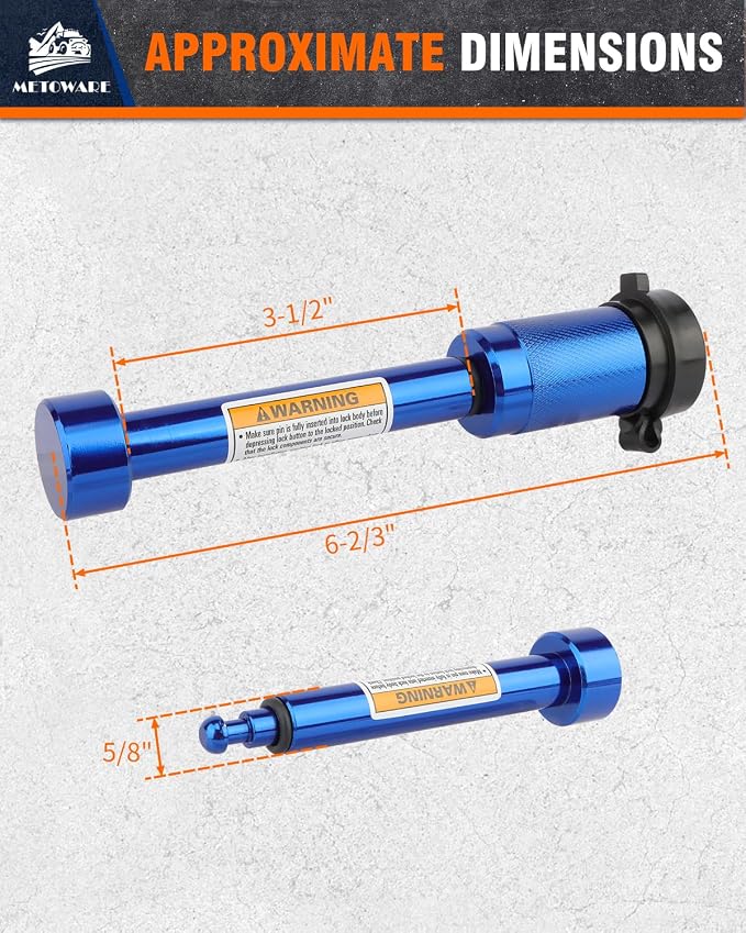 METOWARE Trailer Hitch Lock, Tailer Receiver Lock Fits Class III/IV, 2-1/2" - Image 3